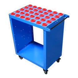 Generic CNC Tool Cart - Single Scoot | Compatible with CAT 30, CAT 40, CAT 50, HSK 40A, HSK 40C, HSK 40E, HSK 63A, HSK 63C, HSK 63E, HSK 100A, HSK 100C, CAPTO C6 (CAPTO C6)