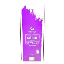 Colortrak Professional Reusable Hair Coloring Meche Sheets, Improves Color Saturation, Ideal for Bold Fantasy Hair Color, Transparent Sheets Can Be Reused, Pre-Cut, 5 x 16 Inches, 100 Sheets Per Pack