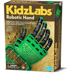 4M Kidzlabs Robotic Hand Kit, Build Your Own Robotic Hand, For Boys & Girls Ages 8+
