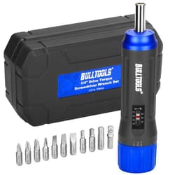 BULLTOOLS Torque Screwdriver Wrench Set, 10 to 70 Inch Pounds Torque Wrench Set for Bike Repairing and Mounting