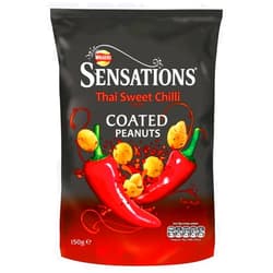 Walkers (Crisps, Snacks & Dips) Walkers Sensations Thai Sweet Chilli Coated Peanuts (165g)