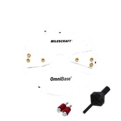 Milescraft 6202 Omni Base – Universal 7” Router Base Plate, Mounting Wings Adjust to Any Router, Clear Design Improves Visibility, Includes Centering & Mortise Pins. Fits 1-3/16” Porter Cable Bushings
