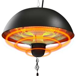 Paraheeter Hanging Patio Heater, Outdoor/Indoor Electric Infrared, Ceiling Heater with 3 Adjustable Modes 600W/900W/1500W