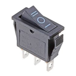 YXQ AC 16A/250V 20A/125V 3Pin SPDT ON-Off-ON 3 Position Snap Rocker Switch Black