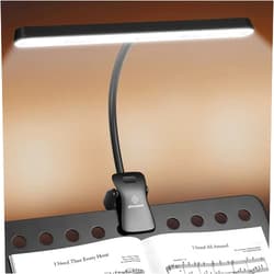 Glocusent Super Bright Eye-Caring Music Stand Light, Clip on Piano Lamp with 3 Colors & 5 Brightness Levels, 57 LEDs, USB-C Rechargeable, Lasts up to 140 Hrs, Perfect for Piano & Sheet Music