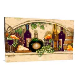 Generic 44 in. Wine, Fruit N Cheese Niche Crop Art Print