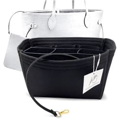 AlgorithmBags design for LV Neverfull MM Luxury Purse Organizer Insert Shaper Liner Divider, Black Noir