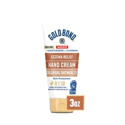 Gold Bond Medicated Eczema Relief Hand Cream, 3 oz., Skin Protectant Cream With 2% Colloidal Oatmeal