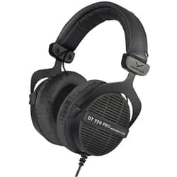 beyerdynamic Dt 990 Pro Over-Ear Studio Monitor Headphones - Open-Back Stereo Construction, Wired (80 Ohm, Black (Limited Edition))