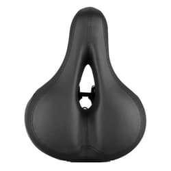 FSLLWGWG Comfort Wide Cruiser Bike Saddle Seat Soft Cushion Pad Breathable Bike Riding Seat (D)