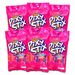 Wonka Pixy Stix Assorted Flavors 3.2 oz Pixie Stix (6 Pack)