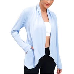 SSFF Women's UPF50+ Summer Cardigan Lightweight Sun Shirt Wrap with Pocket Long Sleeve UV Protective Travel Casual