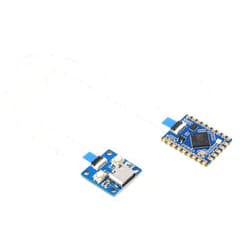 UeeKKoo RP2040-Tiny Kit Development Board, Based On Official RP2040 Dual Core Arm Cortex M0+ Processor 264KB of SRAM 2MB Flash Memory, Separate Adapter Board Design, with RP2040 Tiny Adapter and FPC Cable