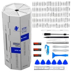 HengTianMei 142 in 1 Precision Screwdriver Set Professional Magnetic Repair Tool Kit for Computer, Laptop, Xbox, Macbook, Game Console (H1128)