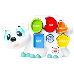 Fisher-Price Toddler Learning Toy Linkimals Puzzlin’ Shapes Polar Bear with Lights & Music for Kids Ages 18+ Months, Compatible Only with Linkimals Items