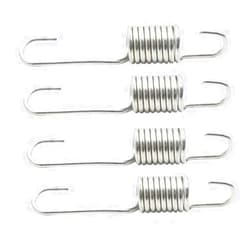 Jinshining 4Pcs 6cm 8cm Length Silver Tone Metal Motorcycle Brake Pedal Return Spring for CG125，Brake System， Automotive Replacement Brake Return Springs