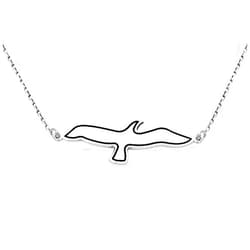 ASHYL Silver Seagull Necklace, Seagull Jonathan Necklace, Bird Necklace