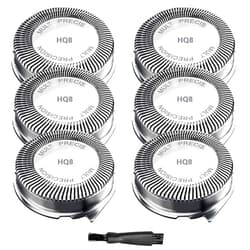 Serytoen HQ8 Replacement Heads For Philips Norelco Aquatec Replacement Heads For Shavers Razor HQ8505 Replacement Blades For PT720 AT810 AT815 PT730 AT880 At830, Upgraded HQ8 Blades[6 Pack]