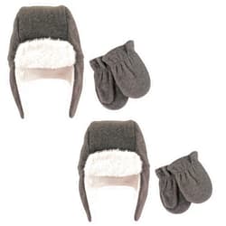 Hudson Baby Cozy Warm Toddler Hat and Mitten Set