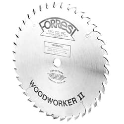 Forrest WW10407125 Woodworker II 10-Inch 40 Tooth ATB .125 Kerf Saw Blade with 5/8-Inch Arbor