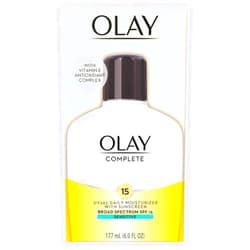 OLAY Complete UV Daily Moisturizer SPF 15, Sensitive Skin 6 oz (Pack of 3)