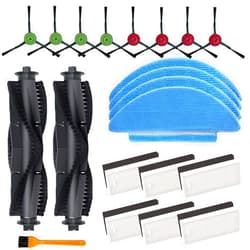Avaenzo Replacement Parts Compatible with Tikom L9000, L8000, Lubluelu SL60D, SG60, SL61, Airzeen Q6 SE, HONITURE Q6 SE, and Laresar L6 Nex Robot Vacuums,Brush,Filter,Mop Pad