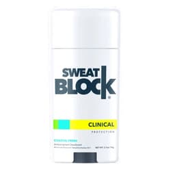 SweatBlock CLINICAL Deodorant Antiperspirant for Women & Men - 48-Hour High Degree Sweat & Odor Protection, Coastal Fresh Scent