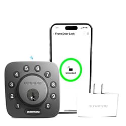 ULTRALOQ Z-Wave Smart Lock with WiFi Bridge, Z-Wave Door Lock with Door Sensor, Works with Z-Wave Plus, Alexa, Google, Home Assistant, Compatible with SmartThings, Hubitat, Ezlo, etc, Deadbolt Lock