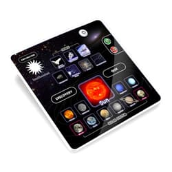 Smithsonian Kidz Delight Smithsonian Kids Space Play Tablet Interactive Learning Toy with 30 Touch Sensitive Icons Fun Space Facts Quiz Mode Sounds & Lights Ideal for Ages 4 and Up