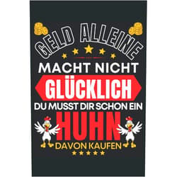 German Edition by Lustige Hühner und Bauern Sprüche Geschenkidee (Author) GELD ALLEINE MACHT NICHT GLÜCKLICH - DU MUSST DIR SCHON EIN HUHN DAVON KAUFEN!: Notizbuch A5, 120 Seiten, LINIERT - Lustiges Hühner Landwirt Motiv für ... Hühnerhalter Geschenkidee! (German Edition)