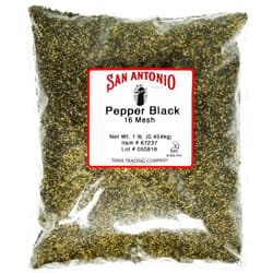 San Antonio Brand Coarse Ground Black Pepper (16 Mesh), for Barbeque Grilling Meat Rub Seasoning, Bulk Food Service Size, 16 OZ