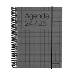 Additio Academic diary 2024-25 | Universal | Page Day | September 2024 to August 2025 | 12.5 x 17 cm | Closure with elastic band | Pen holder | Stickers | Spanish | Dark grey
