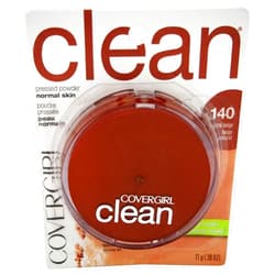 Covergirl Clean Pressed Powder Foundation, 140 Natural Beige, 0.44 Fl Oz