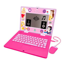 Lexibook, Disney Princess, Bilingual and Educational Laptop Spanish/English, Toy for Children, 170 Activities to Learn, Play Games and Music, Large Screen, Pink, JC599DPi2
