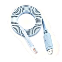 RW RoutersWholesale Cisco Compatible Console Cable, 6ft, FTDI USB to RJ45 / Windows 7, 8 / Vista/MAC/Linux / RS232 Switch Router (Type-A)