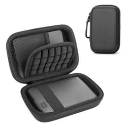 Yinke External Hard Drives HDD Carrying Case for Seagate/WD Elements/Toshiba Canvio Basics/WD My Passport, Portable Travel Case Protective Cover Storage Bag