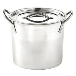 IMUSA 8 Quart Stainless Steel Stock Pot with Lid, Silver