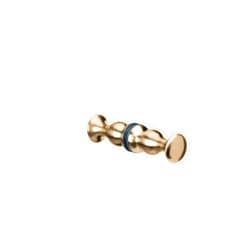 Brixwell K-COLBTB-LB Colonial Glass Door Knob Back to Back Mount Lifetime Brass