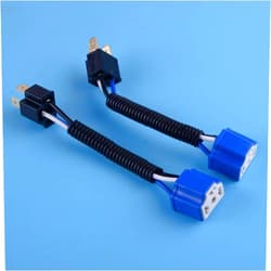 Davitu Cables, Adapters & Sockets - CITALL 2Pcs Universal H4 Bulb Ceramic Wire Wiring Harness Headlight Socket Plug Extension Connector