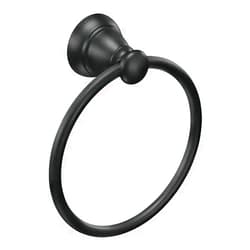 Moen Y2686bl Banbury Towel Ring, Matte Black