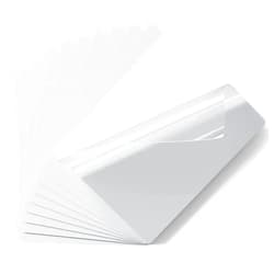 LYMSSESS 10-Pack Clear Self Adhesive Laminating Sheets, Self Laminating Sheets, Self-Adhesive Laminating Plastic Paper, Mo Machine Need, 8.5x11 Inches