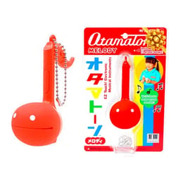 Otamatone Melody Series Japanese Electronic [Mini Size] Musical Toy [11 Pre-Programmed Songs] Portable Synthesizer from Japan by Maywa Denki [English Instruction], Red