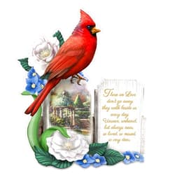 The Hamilton Collection Thomas Kinkade A Love So Dear Sculpted Cardinal Figurine