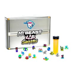 MrBeast Lab Swarms Series 2, Atomic Series Exclusive Cash Case Bulk Pack, Experiment by Adding Water, Shaking The Test Tube and Reveal 2 of The 18, MrBeast Themed Swarms Collectible Micro Beasts