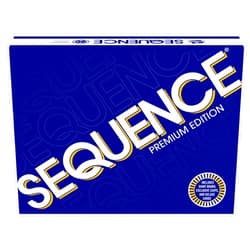 Goliath Sequence Premium Edition - Stunning Set with Giant Board (20.25 x 26.25 inches), Exclusive Chips and Deluxe Cards by Goliath, Blue, for Ages 7+