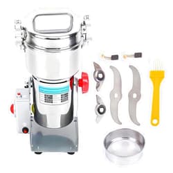 H-YEEU 700g Electric Grain Mill Grinder 1800W 110V High Speed Powder Spice Herb Grinder 70-300 Mesh 28000RPM Stainless Steel Commercial Grade for Dry Corn Coffee Bean Nut Wheat Herb Spice Pepper