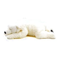 TAMMYFLYFLY Sleep Polar Bear Plush,Cute Stuffed Animal, Plush Toy, 14 Inches Soft Toy