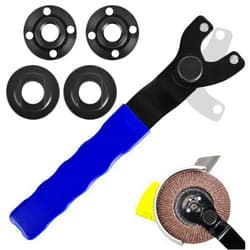 Sankoly 5-Pack Adjustable Angle Grinder Wrench and Grinder Flange Nut Universal Adjustable Angle Grinder Wrench Angle Grinder Nut and Pin Spanner Compatible with Dewalt Grinder or other Grinders