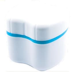 OSGP Strong Denture Case, Upgraded Dentures Box, Denture Brush Retainer Case, Denture Cups Bath, Dentures Container with Basket Denture Holder, Retainer Cleaning Case, Perfect To Safe Guard Dentures