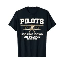 Pilot Gifts Aviation Stuff & Airplane Accessories Funny Pilot Design For Men Women Aviation Airplane Pilot T-Shirt